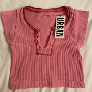 Urban outfitters go for gold pink top